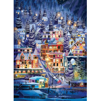 COBBLE HILL Puzzle Lyžiarske mesto 500 dielikov