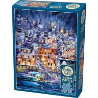 COBBLE HILL Puzzle Lyžiarske mesto 500 dielikov