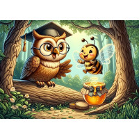 ART PUZZLE Puzzle Múdra sova 50 dielikov