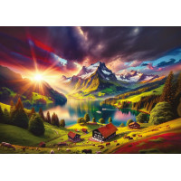 ART PUZZLE Puzzle Na úpätí Álp 500 dielikov