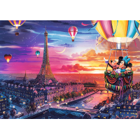 TREFL Puzzle Premium Plus Mickea a Minnie v Paríži 1000 dielikov