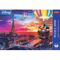 TREFL Puzzle Premium Plus Mickea a Minnie v Paríži 1000 dielikov