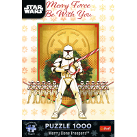 TREFL Puzzle Premium Plus Star Wars: Merry Clone Troopers 1000 dielikov