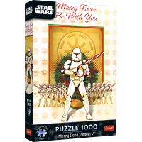 TREFL Puzzle Premium Plus Star Wars: Merry Clone Troopers 1000 dielikov