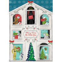 TREFL Puzzle Premium Plus Star Wars: Merry Force Be With You 1000 dielikov