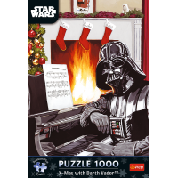 TREFL Puzzle Premium Plus Star Wars: Vianoce s Darth Vaderom 1000 dielikov