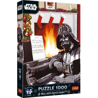 TREFL Puzzle Premium Plus Star Wars: Vianoce s Darth Vaderom 1000 dielikov