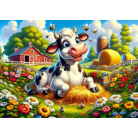 ART PUZZLE Puzzle Roztomilá kravička a priatelia 50 dielikov