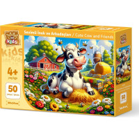 ART PUZZLE Puzzle Roztomilá kravička a priatelia 50 dielikov