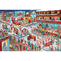 COBBLE HILL Puzzle Santova prehliadka 2000 dielikov