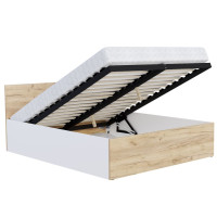 Posteľ PANAMA 200x140 cm - biela/dub craft