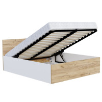 Posteľ PANAMA 200x140 cm - biela/dub craft