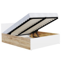 Posteľ PANAMA 200x140 cm - dub craft/biela