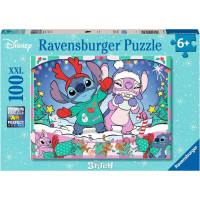 RAVENSBURGER Puzzle Disney: Stitch na Vianoce XXL 100 dielikov