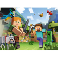 RAVENSBURGER Puzzle Minecraft: Steve a Alex XXL 100 dielikov