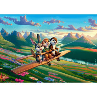 ART PUZZLE Puzzle Odvážni piloti 100 dielikov