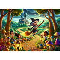 ART PUZZLE Puzzle Roztomilá čarodejnica 100 dielikov