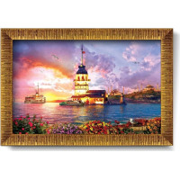 ART PUZZLE Puzzle s rámom a lepidlom 3v1 Dievčenská veža 1000 dielikov