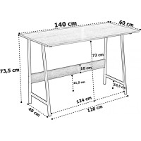Písací stôl GRENEN MODERN OAK - dub/čierny