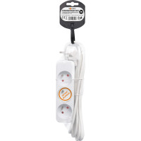 Solight predlžovací prívod 3m, 3 zásuvky, 16A/3680W, PVC, biely