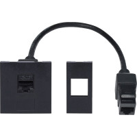 Solight RJ45 Cat6 doplnkový modul pre vstavané zásuvky série PP128