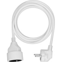 Solight predlžovací prívod 3m, 1 zásuvka, 16A/3680W, PVC, biely