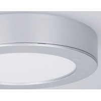Solight LED mini panel kúpeľňový 2v1, 3CCT, podhľadový / prisadený, 12W, 1020lm, IP54, strieborná, okrúhly