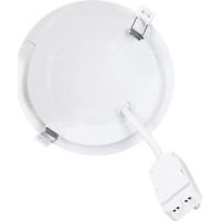 Solight LED mini panel kúpeľňový 2v1, 3CCT, podhľadový / prisadený, 12W, 1020lm, IP54, biela, okrúhly