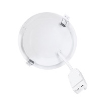 Solight LED mini panel kúpeľňový 2v1, 3CCT, podhľadový / prisadený, 18W, 1530lm, IP54, strieborná, okrúhly