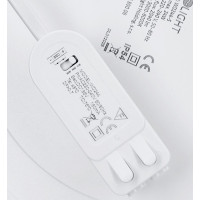 Solight LED mini panel kúpeľňový 2v1, 3CCT, podhľadový / prisadený, 24W, 2040lm, IP54, strieborná, okrúhly