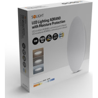 Solight LED osvetlenie Adrano s ochranou proti vlhkosti, IP54, 12W, 1020lm, 3CCT, 23cm