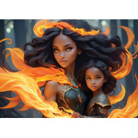 ALIPSON Puzzle Mère et Fille: L'Eau et le Feu 2x500 dielikov