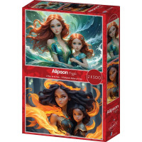ALIPSON Puzzle Mère et Fille: L'Eau et le Feu 2x500 dielikov
