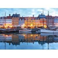 BLUEBIRD Puzzle Západ slnka v Nyhavne 500 dielikov