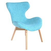 Dizajnová retro stolička Fox - tyrkysová