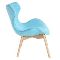 Dizajnová retro stolička Fox - tyrkysová