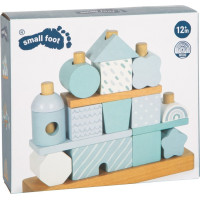 small foot Nasadzovanie na tyč Domček modrý