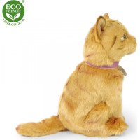 Rappa Plyšová mačka hnedá 25 cm ECO-FRIENDLY