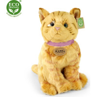 Rappa Plyšová mačka hnedá 25 cm ECO-FRIENDLY
