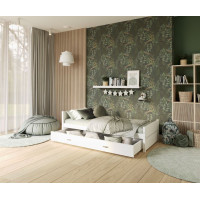 Detská posteľ so šuplíkom TYMON - 200x90 cm - biela