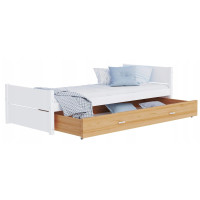 Detská posteľ so šuplíkom TYMON - 200x90 cm - biela/dub craft