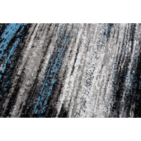 Kusový koberec MAYA Fog - modrý/čierny/sivý, 250x300 cm