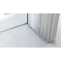 Spádová lišta do sprchovacieho kúta - 120 cm - inox