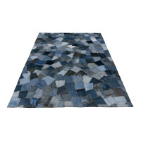 Ručne všívaný kusový koberec My Denim Pocket 465 Blue