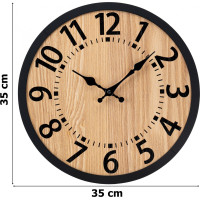 Nástenné drevené hodiny ABBAS 35 cm