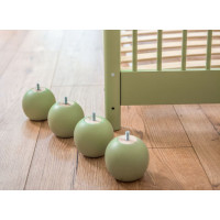 Detská Montessori posteľ z masívu borovice STEVE - 200x90 cm - OLIVOVO ZELENÁ