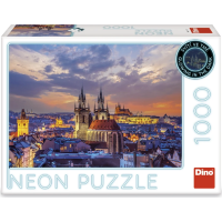 DINO Svietiace puzzle Pohľad na Hradčany 1000 dielikov
