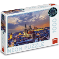 DINO Svietiace puzzle Pohľad na Hradčany 1000 dielikov