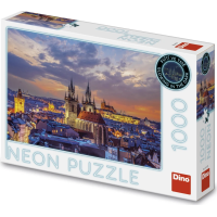 DINO Svietiace puzzle Pohľad na Hradčany 1000 dielikov