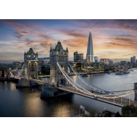 DINO Svietiace puzzle Súmrak nad Tower Bridge 1000 dielikov
